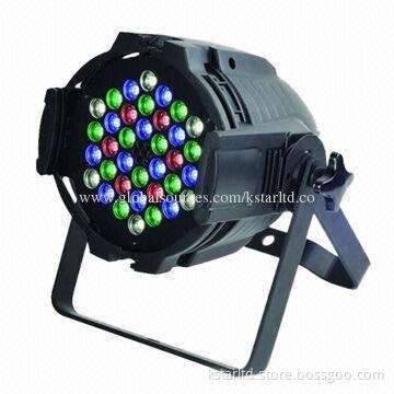 LED stage light with 36 x 3W LED, 7CH, 12 red + 12 green + 12 blue LED, 100 to 240V